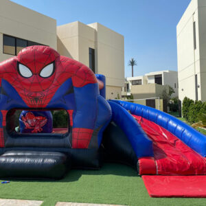 Spider Man Slider Bouncy Castle Rental Dubai | Inflatable Bouncy Hire